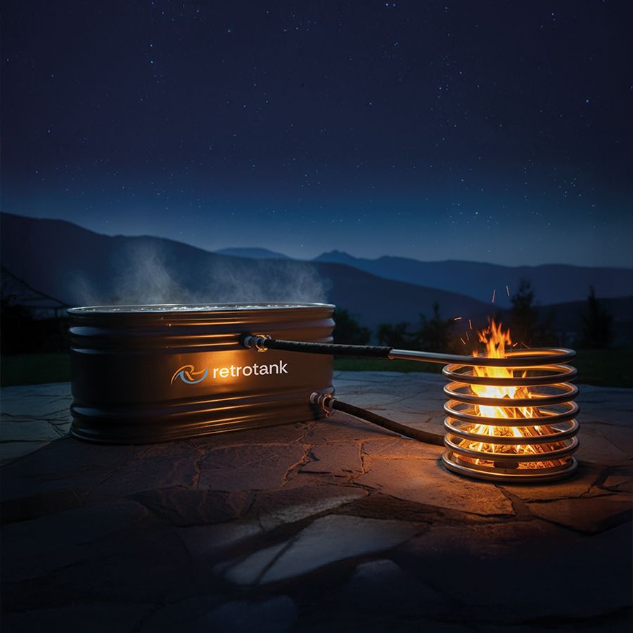 Hottank: Odun ateşiyle ısınan dış mekân küveti